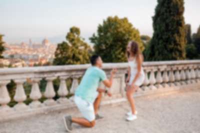 Sunrise Surprise Proposal at San Miniato al Monte, Florence