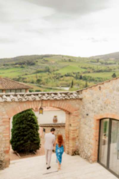 Poolside Panoramic Surprise Proposal in Tuscany 
