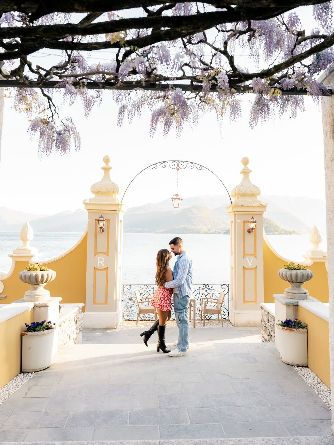 Lake Como Hotel Royal Victoria, Varenna Proposal Photoshoot