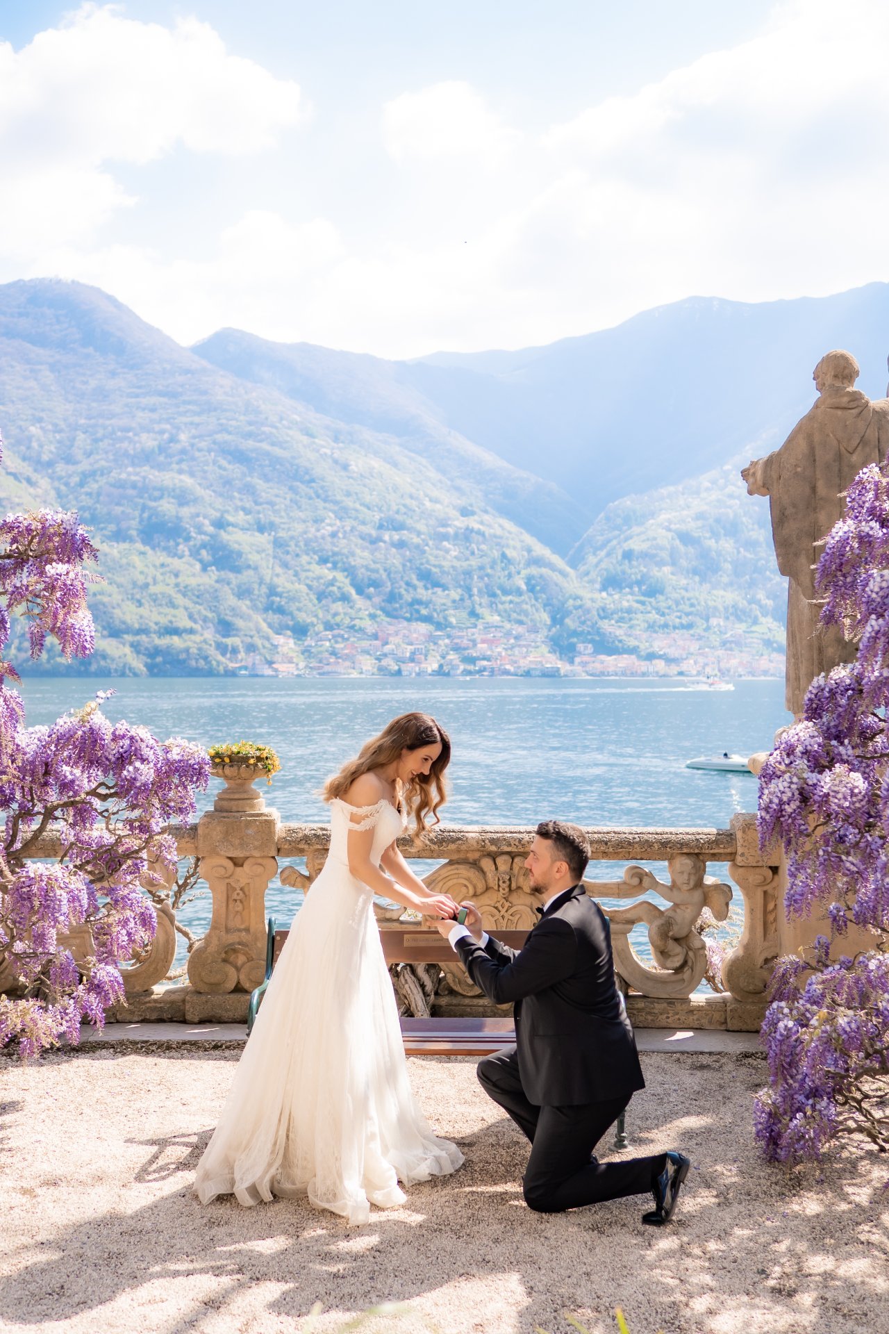 Proposal Photoshoot at Lake Como